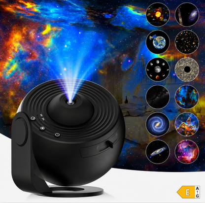 🌌 Projetor Galáxia Premium™ | 12 Projeções Espaciais HD