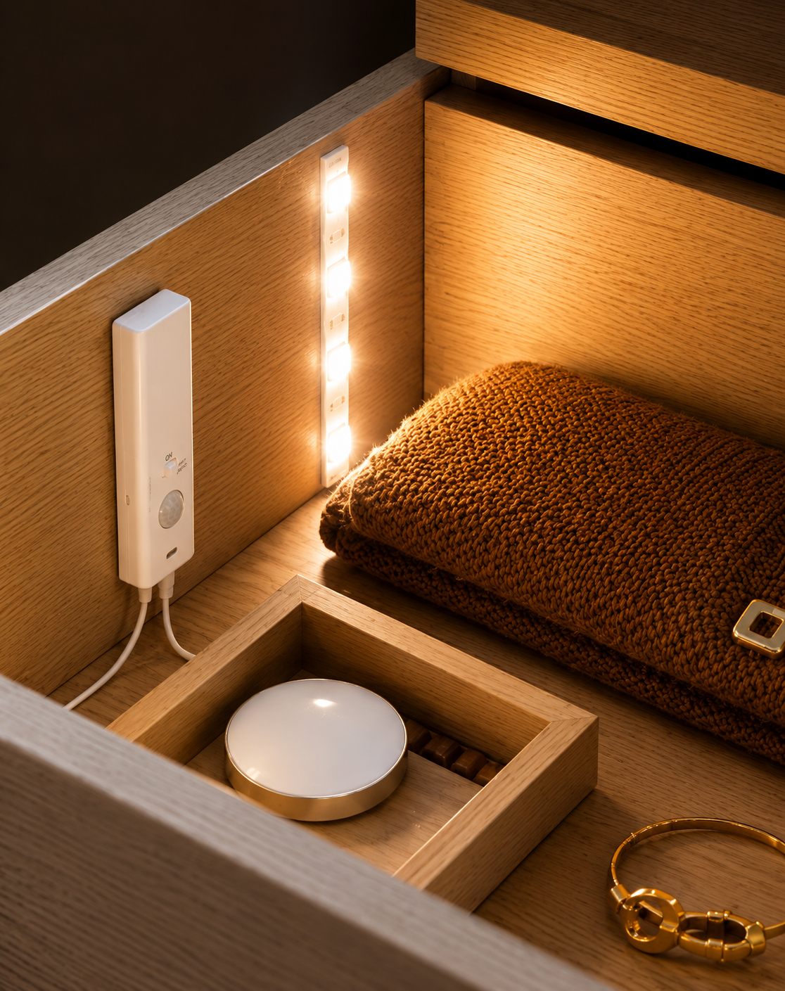 Luz LED com Deteção de Movimento