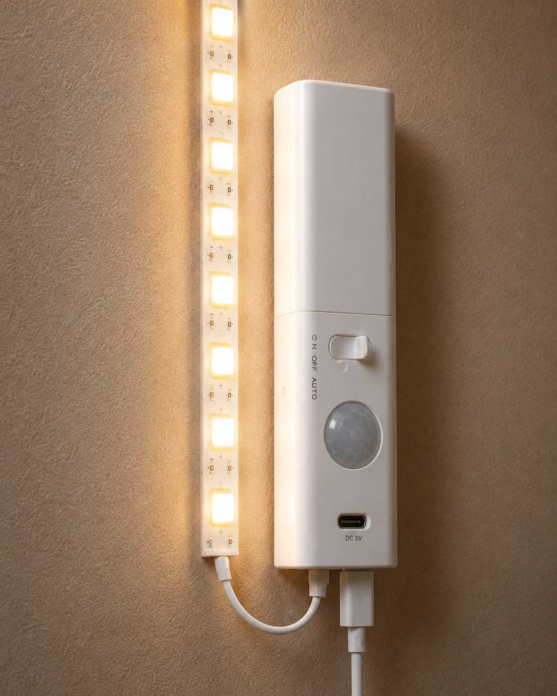 Luz LED com Deteção de Movimento