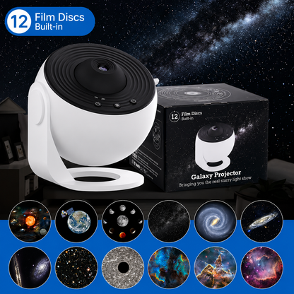 🌌 Projetor Galáxia Premium™ | 12 Projeções Espaciais HD
