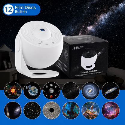 🌌 Projetor Galáxia Premium™ | 12 Projeções Espaciais HD